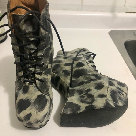 JEFFREY CAMPBELL PLATFORM BOOTS NEW 6 - Picture 6 of 12